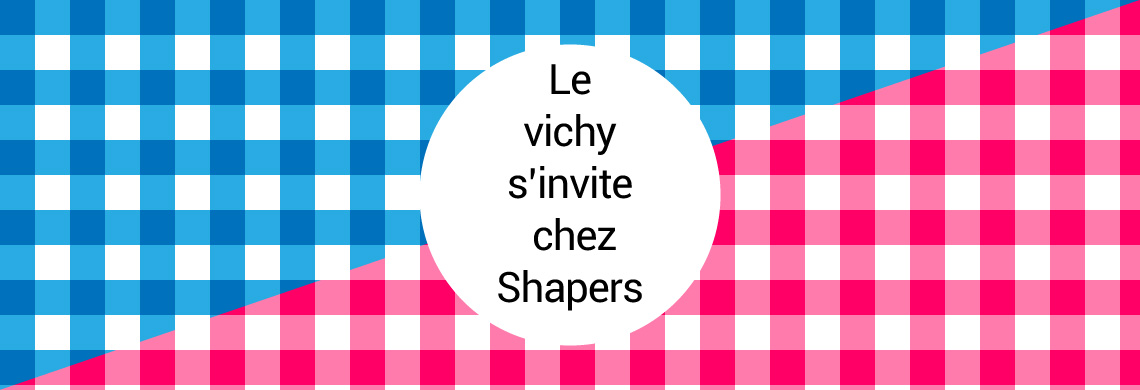 shapers cover vichy bleu rose
